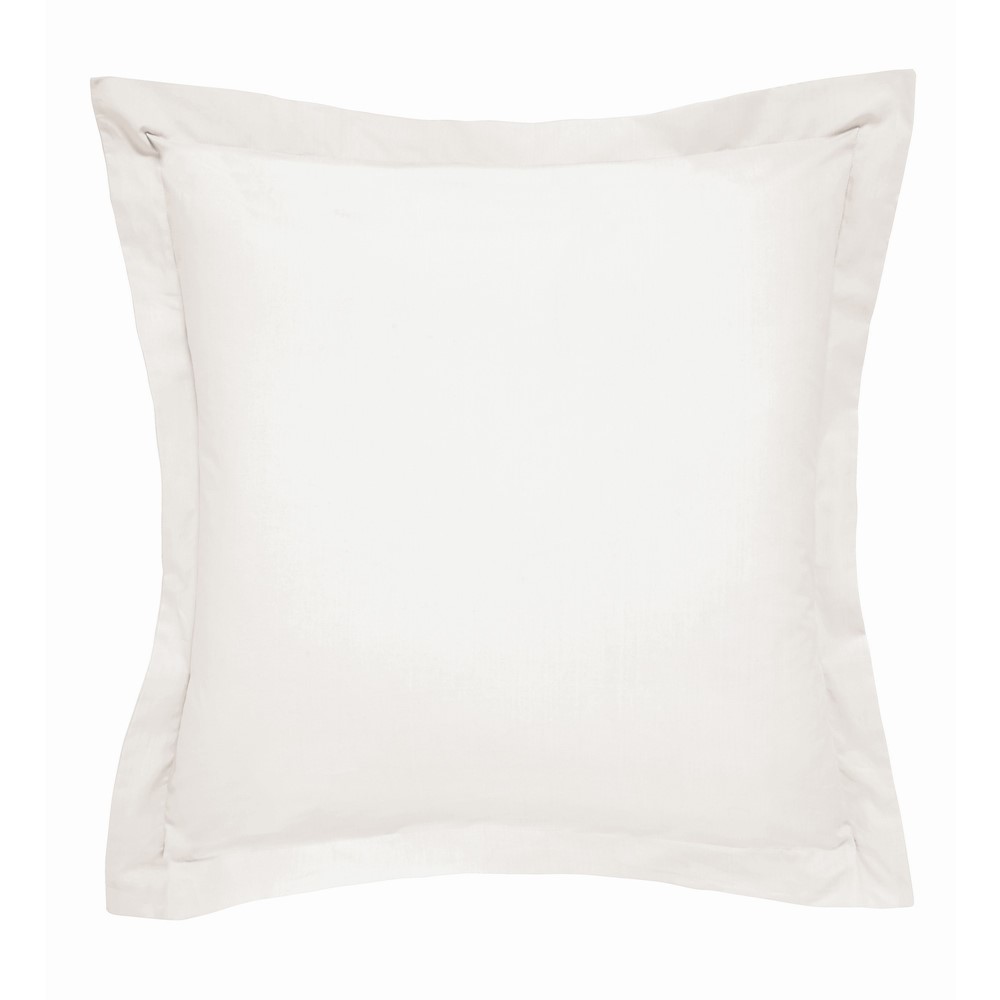 Plain Square Oxford Pillowcase By Bedeck of Belfast in Chalk Cream